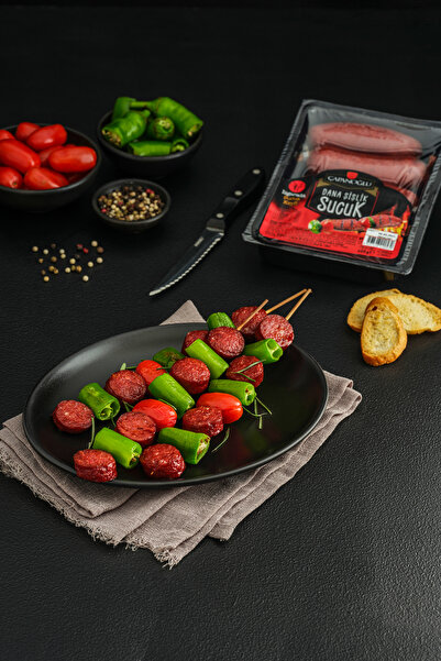 Çapanoğlu Dana Şişlik Sucuk 400 Gr Vakumlu Glutensiz Fermente Kasap Lezzeti Şişe Takılmaya Uygun Mangallık