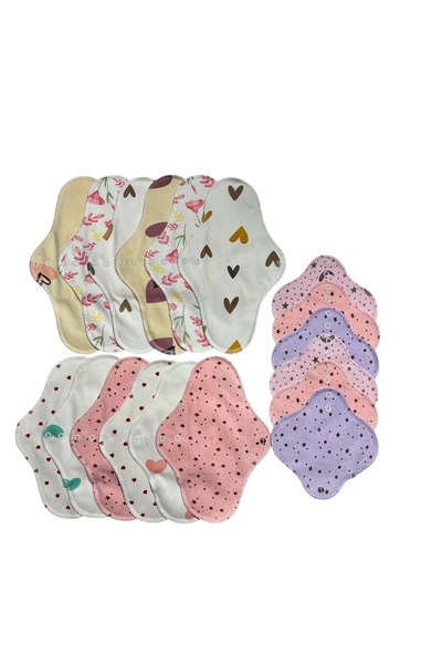 Ponped Bamboo Washable Natural Women's Pad 18pcs