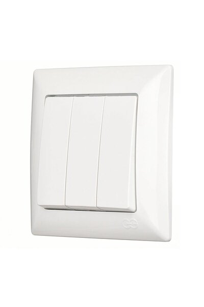 Günsan Elektrik Günsan Visage White Triple Key