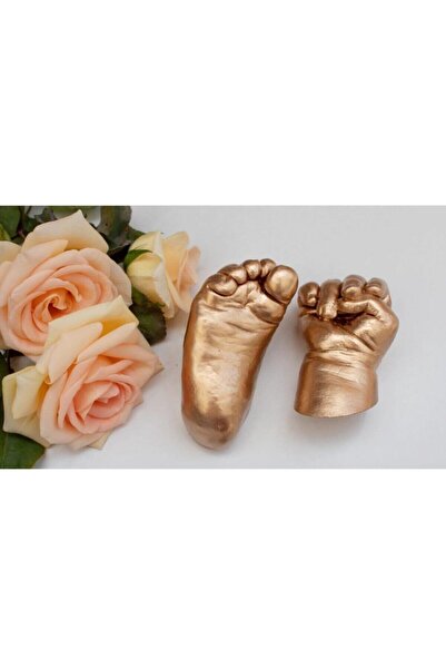 VOSVOSBABYSTORE 3d Heykel Uygulama Kiti 1 El 1 Ayak 4-10 Yaş Altın(TEK VOSVOS...