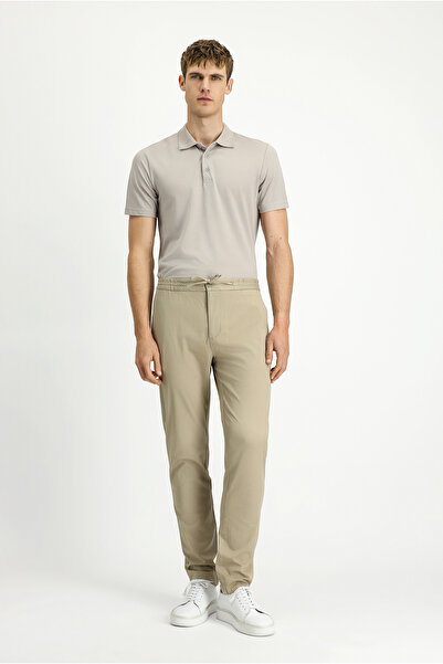 Kiğılı Slim Fit Slim Fit Lycra Drawstring Pants with Elastic Waist