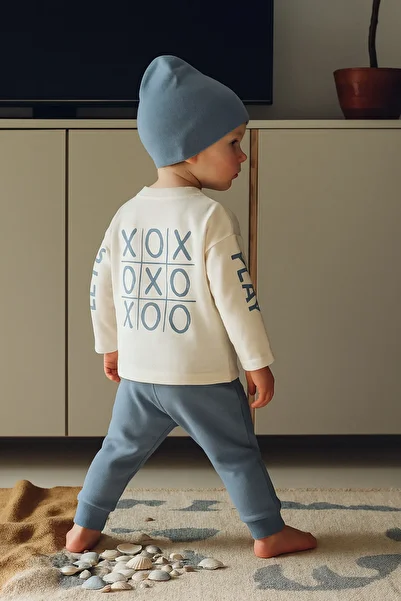 rg kidsstore طقم أطفال مطبوع من OXO مكون من 4 قطع