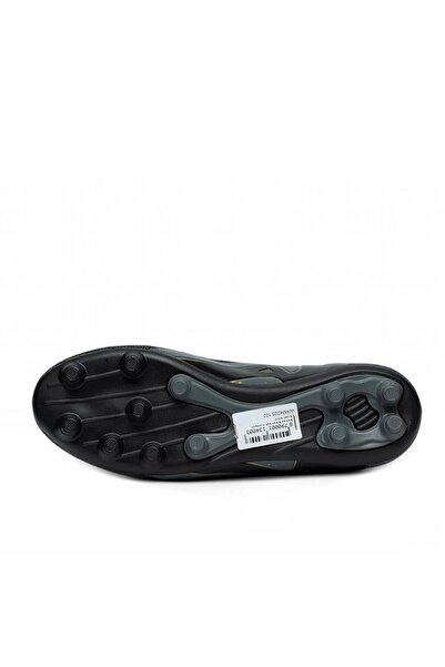 ClassyMen Throat Sock Ankle-High Boys' Spiked Black Football Cleats Carpet Field Soccer Sports Shoes - Narrow Fit