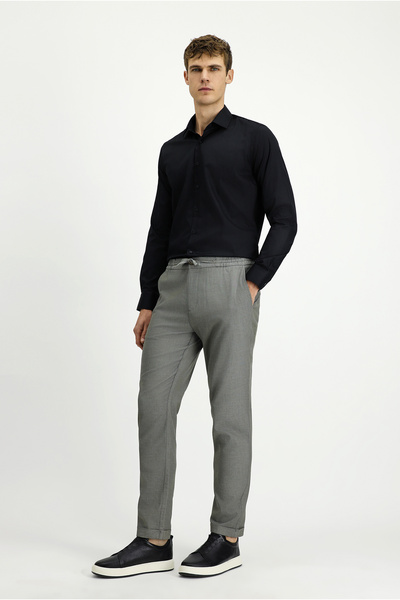 Kiğılı Slim Fit Slim Fit Patterned Elastic Waist Drawstring Lycra Trousers