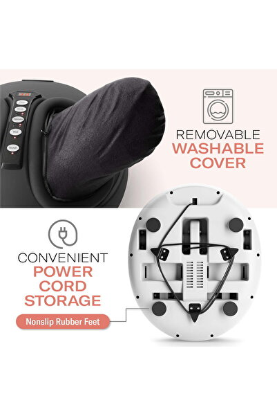 Mega Plus Ayak Masaj Aleti, Uzaktan Kumandalı Elektrikli Isı Ile Derin Yoğurma Ve Yuvarlama Masaj Makinası,