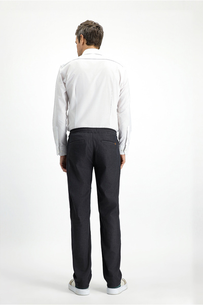 Kiğılı Slim Fit Slim Fit Patterned Elastic Waist Drawstring Lycra Trousers