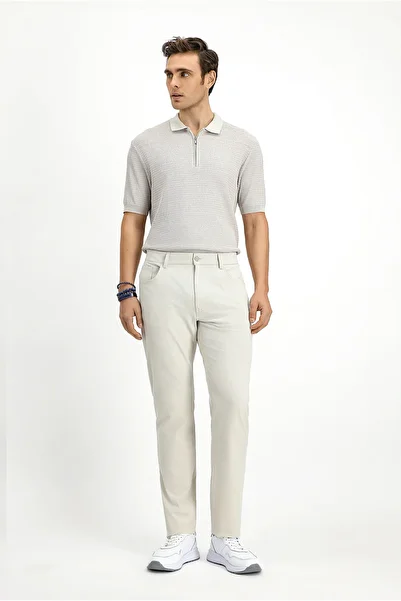 Kiğılı Slim Fit Slim Fit Patterned Lycra Canvas / Chino Trousers