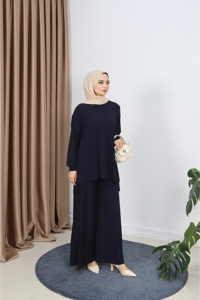 NİSUM MODA Sandy Set with Pleated Pants