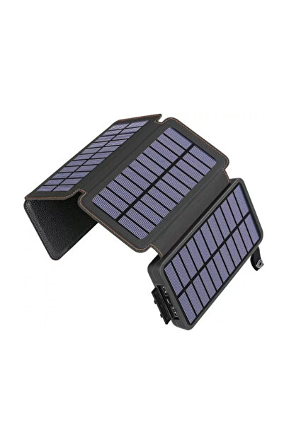 barste Baterie Externa Solara 20000mAh, 4 Panouri, Drumetii, Camping, Telefon