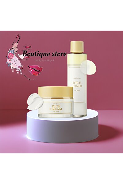 I'm From مجموعة العناية بالبشرة الكورية من الأرز، كريم تونر للبشرة الزجاجية، ...