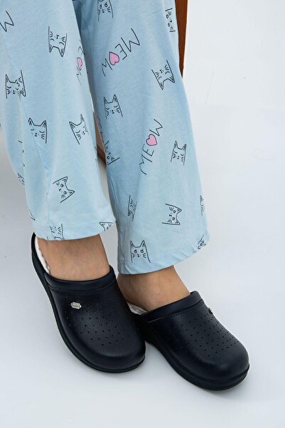 Moda Devrin نعل داخلي تشريحي باللون الأزرق الداكن من Sabo Doctor Cook Hospital Kitchen Slippers