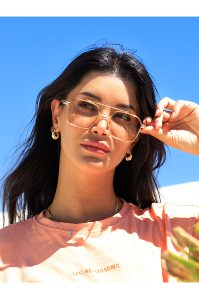 Angel Eyes Rose Frame Pink Glass Women's Sunglasses Ae0039c5c