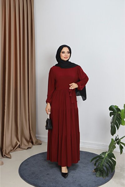 NİSUM MODA Sandy Dress with 3 Knocks Pocket