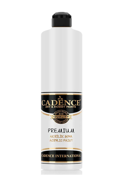 Cadence Boya Beyaz Akrilik Boya - Cadence Premium Akrilik Boya 0001 Beyaz  500ML