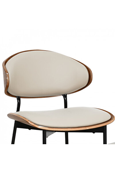 Rahaty Store Outdoor Single Chair in Beige Leather