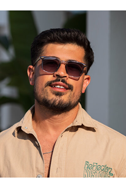 Angel Eyes Gray Square Frame Glass - Women's/men's Sunglasses, Ce Certificated, UV400 Protection