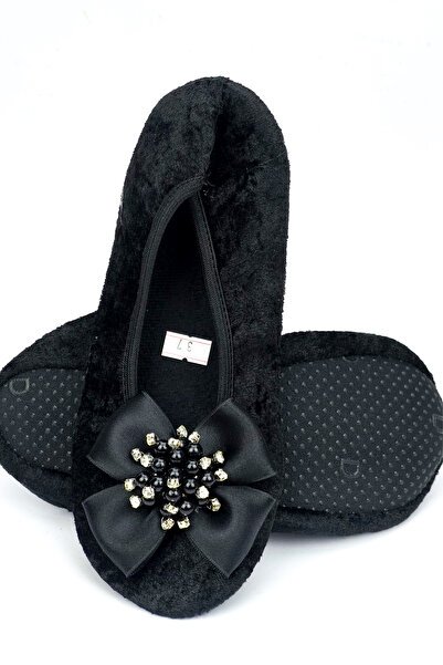 CEYDA SHOES Süslü Kadife Ev,hac, Umre Babeti, Hediye, Günlük Babet,tüylü Babet, Panduf, Patik, Gösteri Pisi Pisi