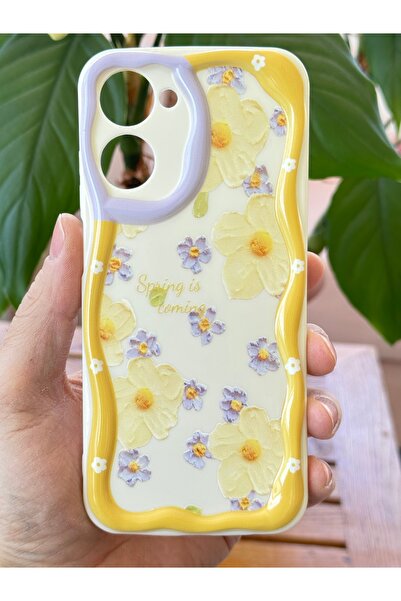 Fibaks Case for Realme 10 4g Case Designed Patterned Camera Protection Daisy Flower Color Silicone Cover