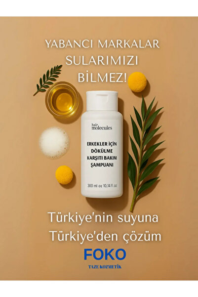 hair molecules Doa Kozmetik Erkekler İçin Dökülme Karşıtı Bakım Şampuanı