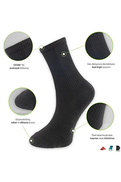 Emsay Store High Quality Long Lasting 3 Pairs Cotton Tennis Socks Socket Boy - Unisex Original Tomy Brand