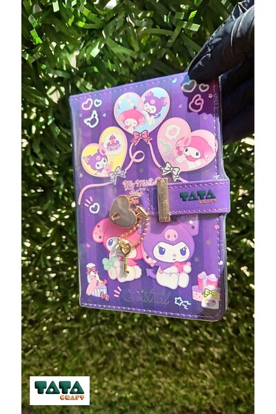 TATA CRAFT Sanrio Locked Notebook Licensed 100 Pages 17Cmx12Cm Memobook Timeless Agenda Gift