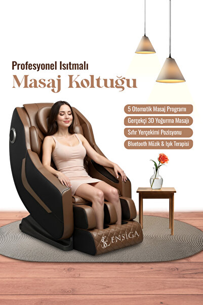 EN SİGA Megalux Profesyonel Isıtmalı Masaj Koltuğu Tüm Vucud Bel Sırt Kol Omu...