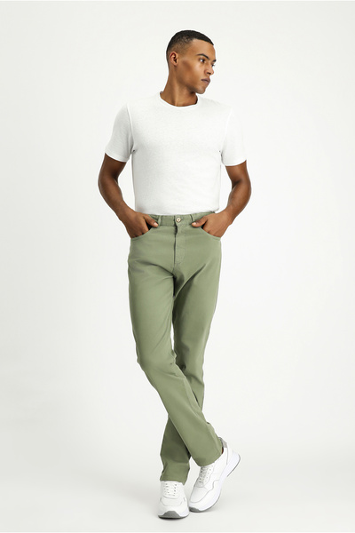 Kiğılı Regular Fit Lycra Canvas / Chino Pants
