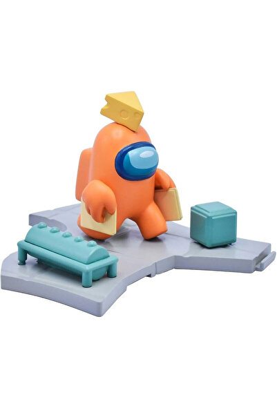 AMONG US Set Figurine Among Us, 4 piese+2 etichete, V3, Mr.Cheese 10x11cm