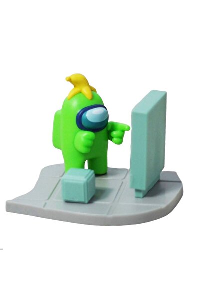 AMONG US Set Figurine Among Us, 4 piese+2 etichete, V5, Banana 10x7cm