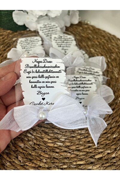 imzatasarım Söz Nişan Düğün Doğum Günü Oval Şeffaf Pleksi Magnet (10 Adet)