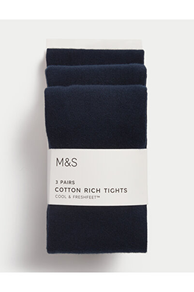 Marks & Spencer 3'lü Freshfeet™ Külotlu Çorap Seti (2-16 Yaş)
