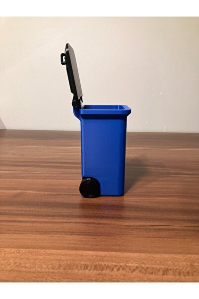 genomera Blue Wheeled Trash Can