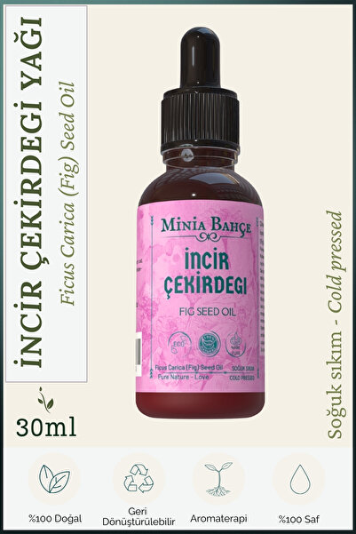 Minia Bahçe Bitki ve Sanat Atölyesi İncir Çekirdeği Yağı – %100 Saf ve Doğal ...