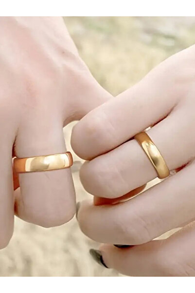 ARTEMİSİA Unisex 4mm Ince Bombeli Erkek Kadın Çelik Alyans Yüzük