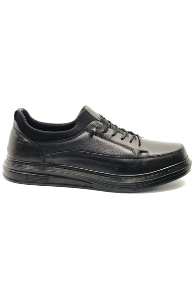 KOCAMANLAR Özçatal 586 Genuine Leather 45-46-47 Number Special Production Men's Casual Shoes Black