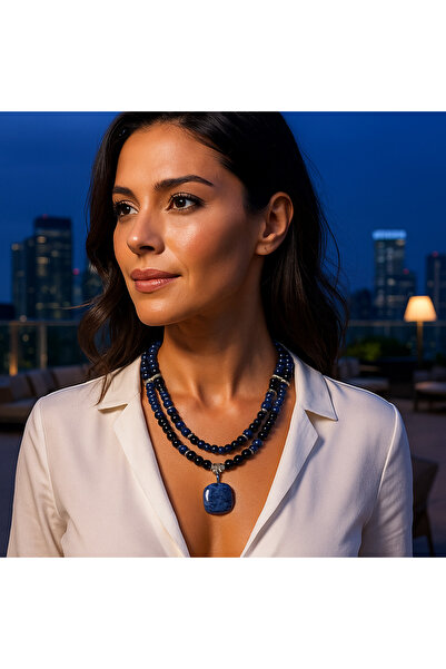 Asteria Elite Oniks Lapis Kolye,ruhunuzu Besleyen Bilgelik Ve Nazar Koruması