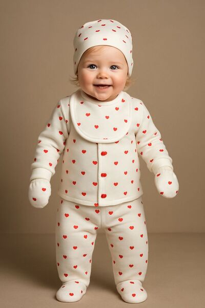 Baby Bakkal مجموعة هدايا للأطفال حديثي الولادة على شكل قلب