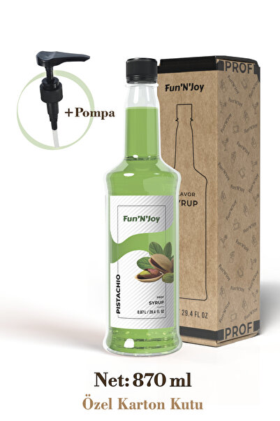 Fun'N'Joy Kahve Şurubu/ Antep Fıstığı 870 ml Pompa