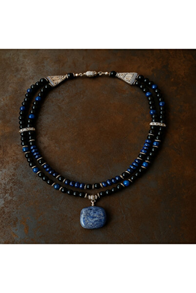 Asteria Elite Oniks Lapis Kolye,ruhunuzu Besleyen Bilgelik Ve Nazar Koruması