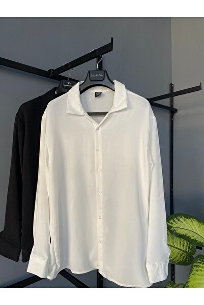 Etzel Erkek Beyaz Gömlek