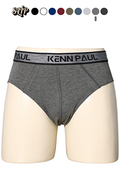 KENN PAUL Ανδρικά μπόξερ από βαμβακερό μονόχρωμο σκούρο χρώμα 3 συσκευασιών |   Σλιπ μπόξερ