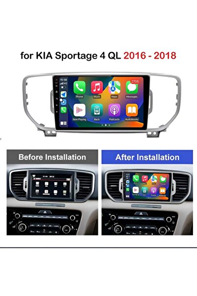 Kia Android screen for Kia Sportage 2016 & 2018 (RAM 2 & Memory 32) supports CarPlay and Android Auto