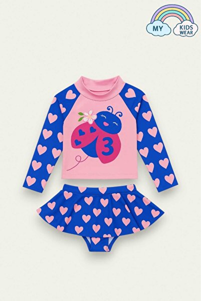 My Kids Wear Baskı Detaylı Mayo Takım