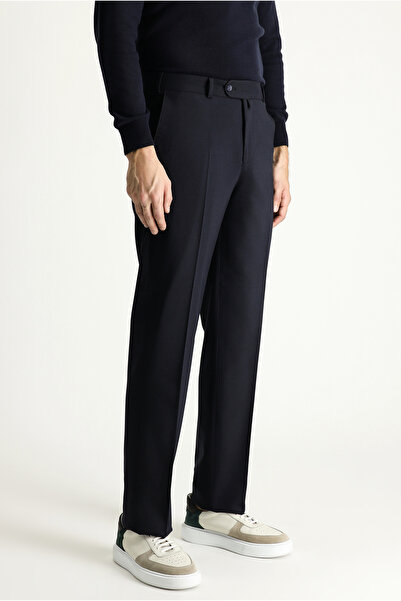 Kiğılı Relaxed Fit Rahat Kesim Yünlü Klasik Kumaş Pantolon