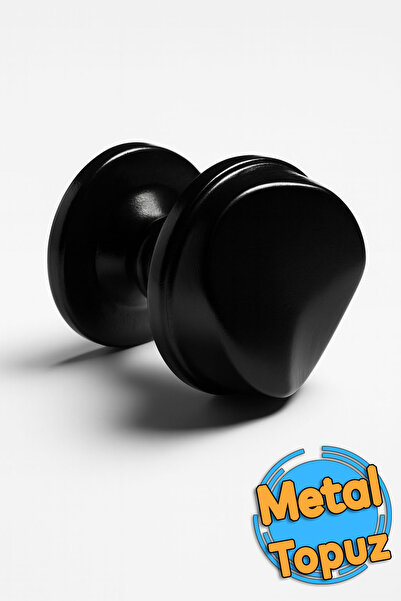 Nobel GülKumru (SİYAH) Kapı Tokmağı Kapı Topuzu Babası Kolu Metal Tokmak