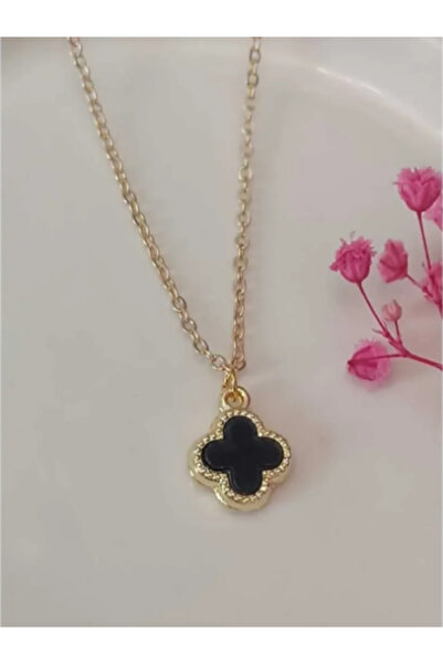 VerdeHome Tek Yoncalı Çelik Kolye - Anneler Günü Hediyesi