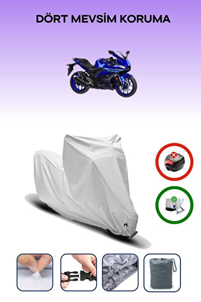 Breen دراجة نارية بقفل متوافق مع Yamaha YZF R3 - قماش متين آمن ومقاوم للماء