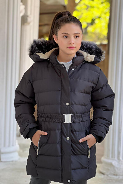 Zaziko Kids Palton puf pentru fete cu fleece în interior Km.0043-zz