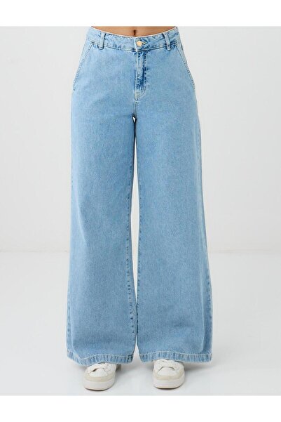 Jimmy Key Lıght Rodeo Normal Bel Bol Paça Kemer Detaylı Denim Pantolon