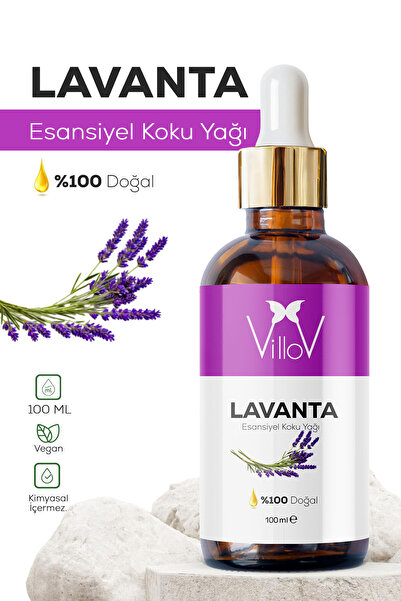 Villov Lavanta Esansiyel Uçucu Koku Yağı Difüzör Esansı Buhurdanlık Yağı Arom...